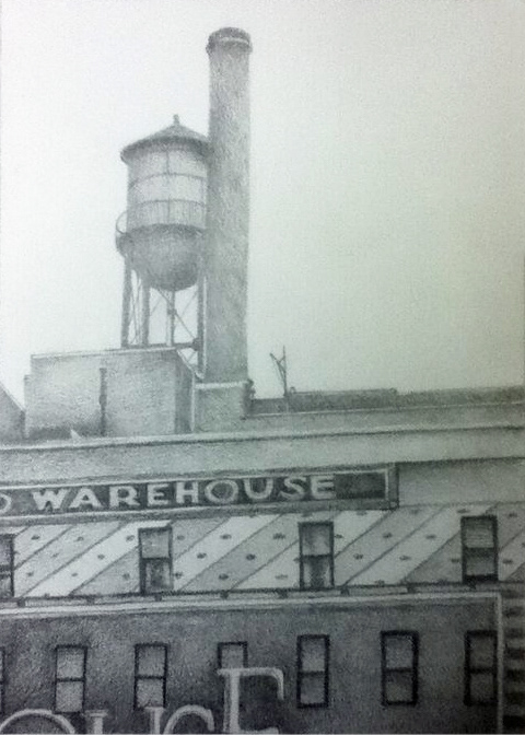 Denver Skyline - acrylic